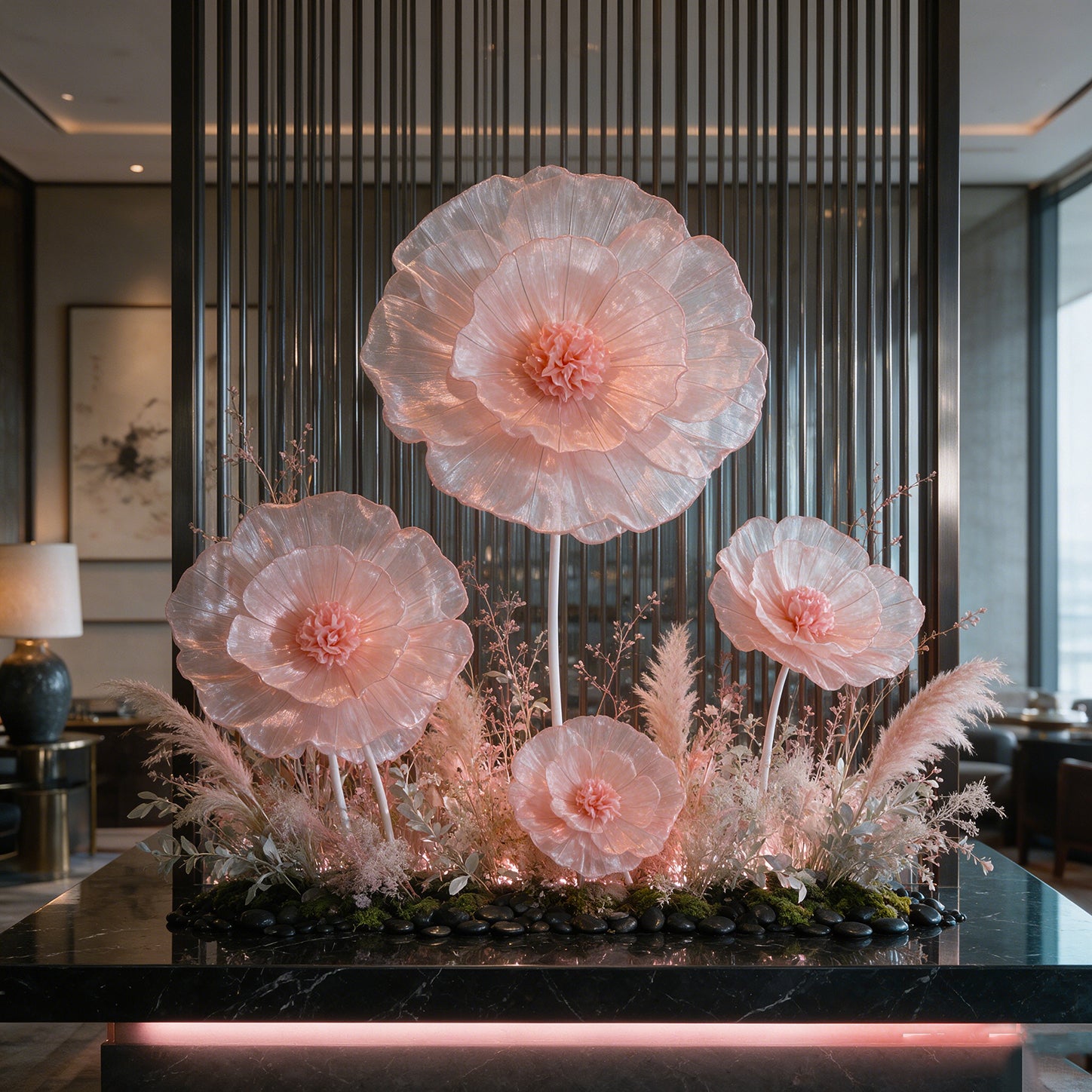 Flowerva Fabric Giant Flower Centerpiece Luxury Wedding & Event Decor
