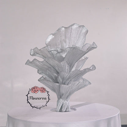 Flowerva "Glacier Flower" Luxury Wedding Decor Silver