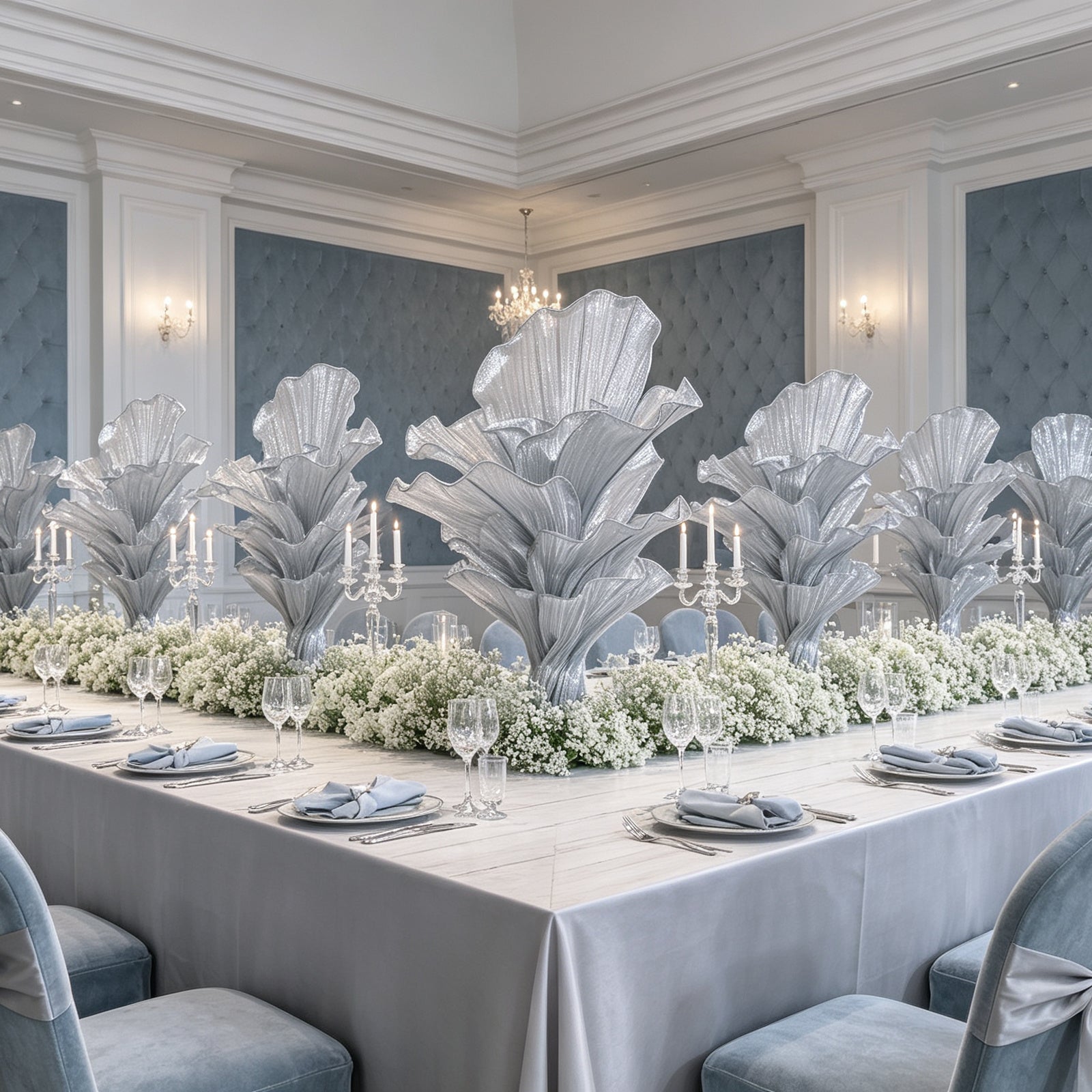 Flowerva "Glacier Flower" Luxury Wedding and Home Art Decoration