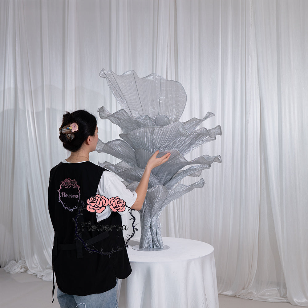Flowerva Height Fabric Table Flower Wedding Decor(Without Flowers)