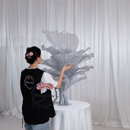Flowerva Height Fabric Table Flower Wedding Decor(Without Flowers)