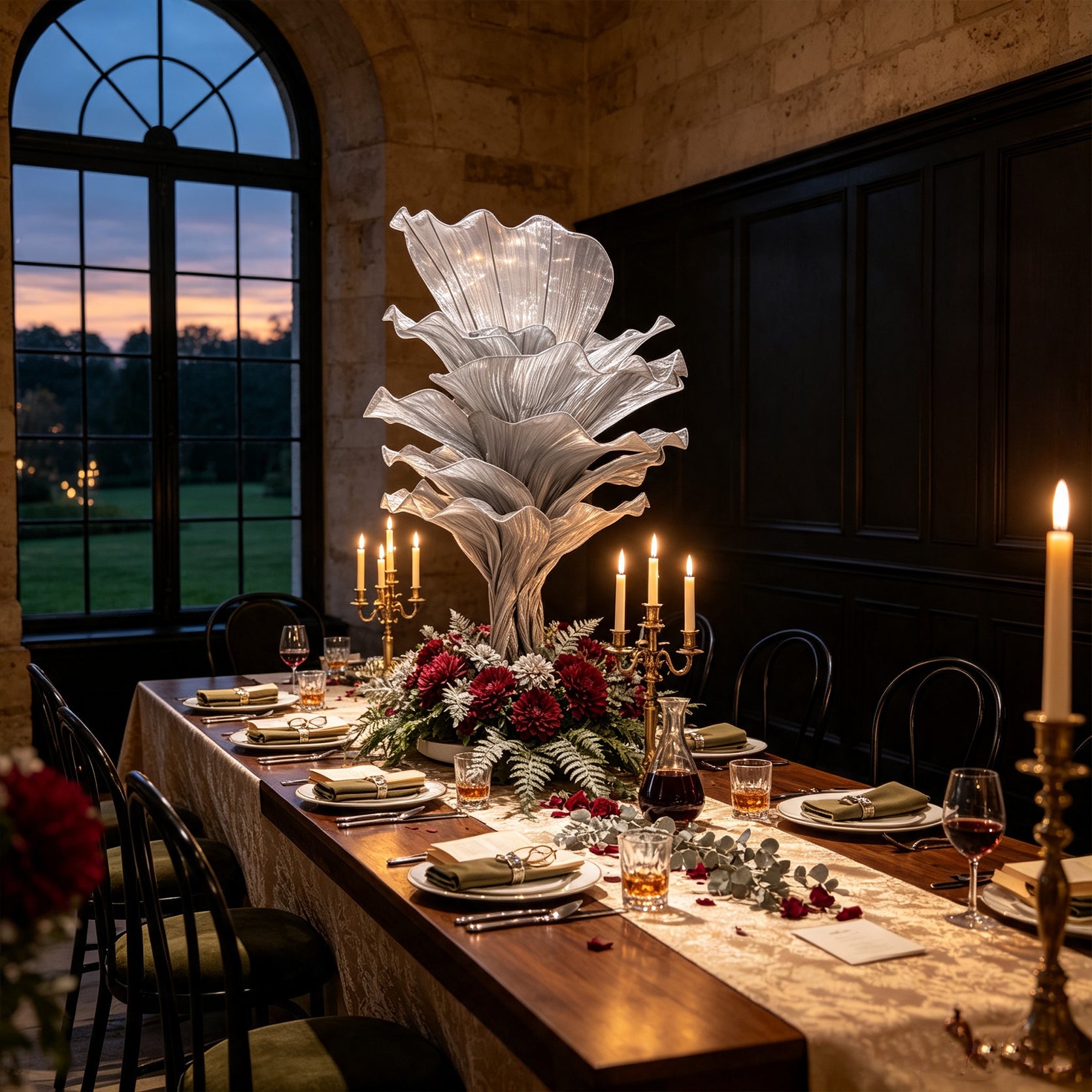 Flowerva "Glacier Flower" Luxury Wedding and Home Art Decoration