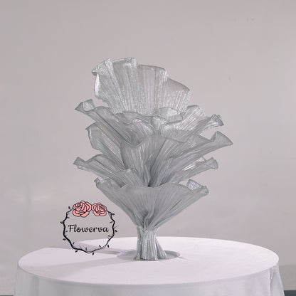 Flowerva Height Fabric Table Flower Wedding Decor(Without Flowers)
