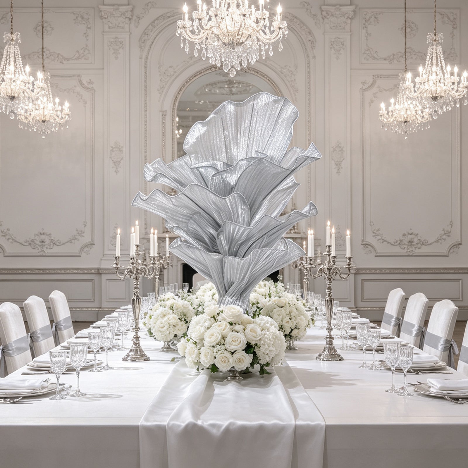 Flowerva "Glacier Flower" Luxury Wedding and Home Art Decoration