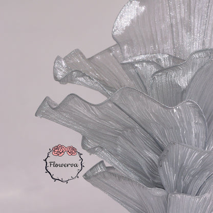 Flowerva "Glacier Flower" Luxury Wedding Decor Silver