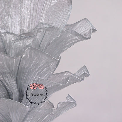 Flowerva "Glacier Flower" Luxury Wedding Decor Silver