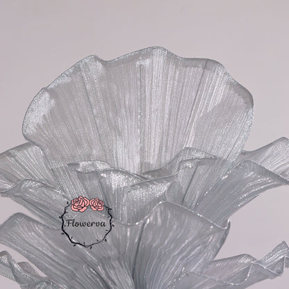 Flowerva "Glacier Flower" Luxury Wedding Decor Silver