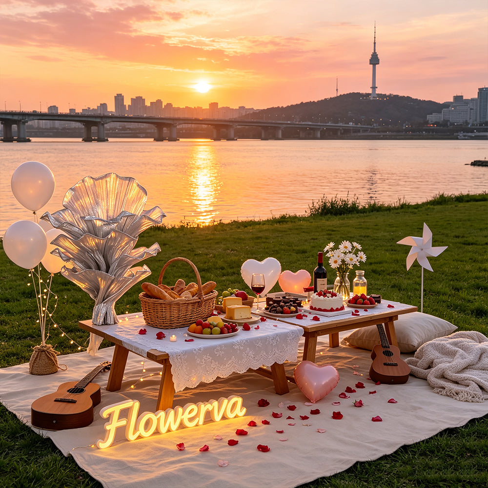 Flowerva "Glacier Flower" Luxury Wedding and Home Art Decoration