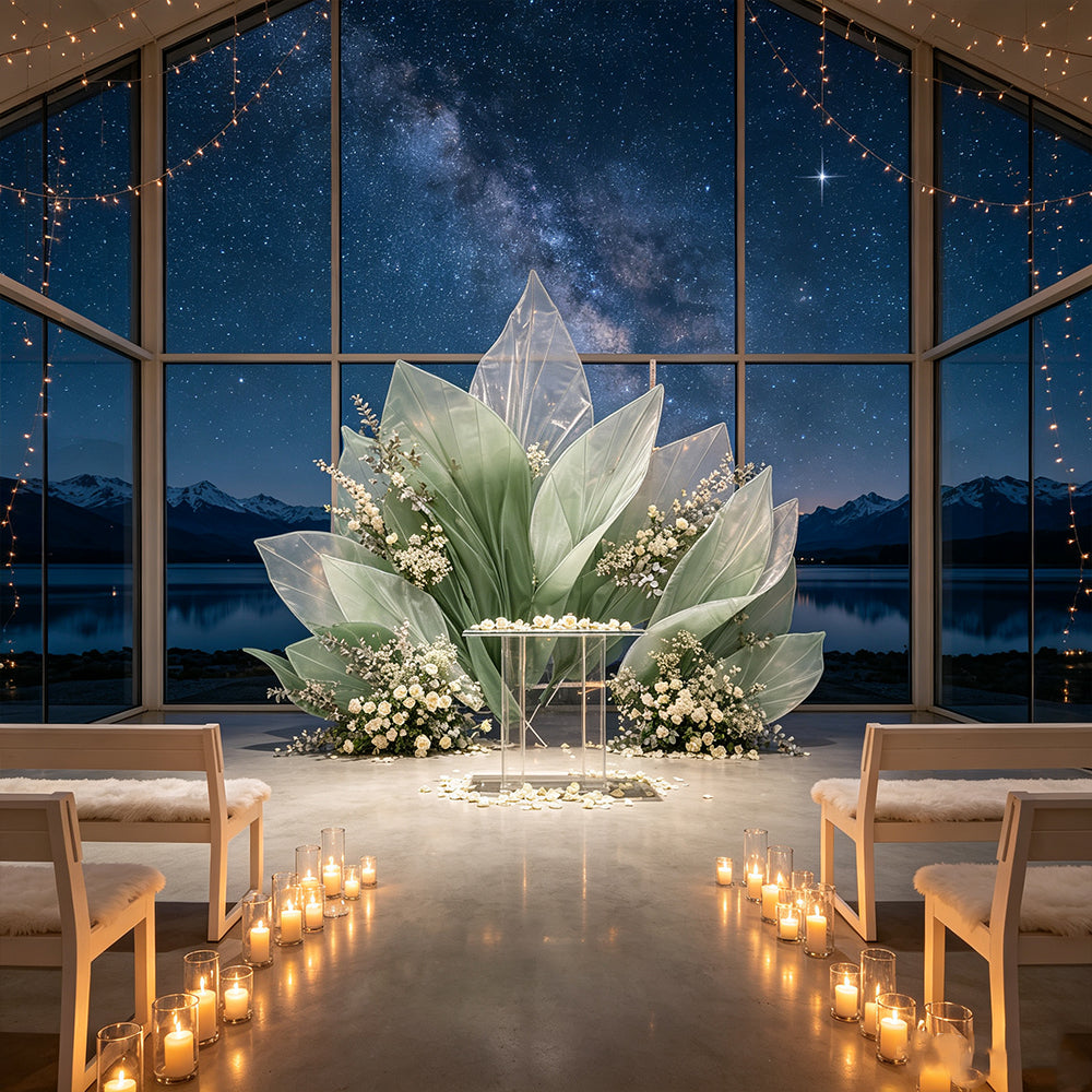 Flowerva Gradient Vein Silhouette Arch Wedding Decoration (Without Flower)