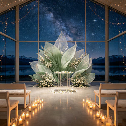 Flowerva Gradient Vein Silhouette Arch Wedding Decoration (Without Flower)