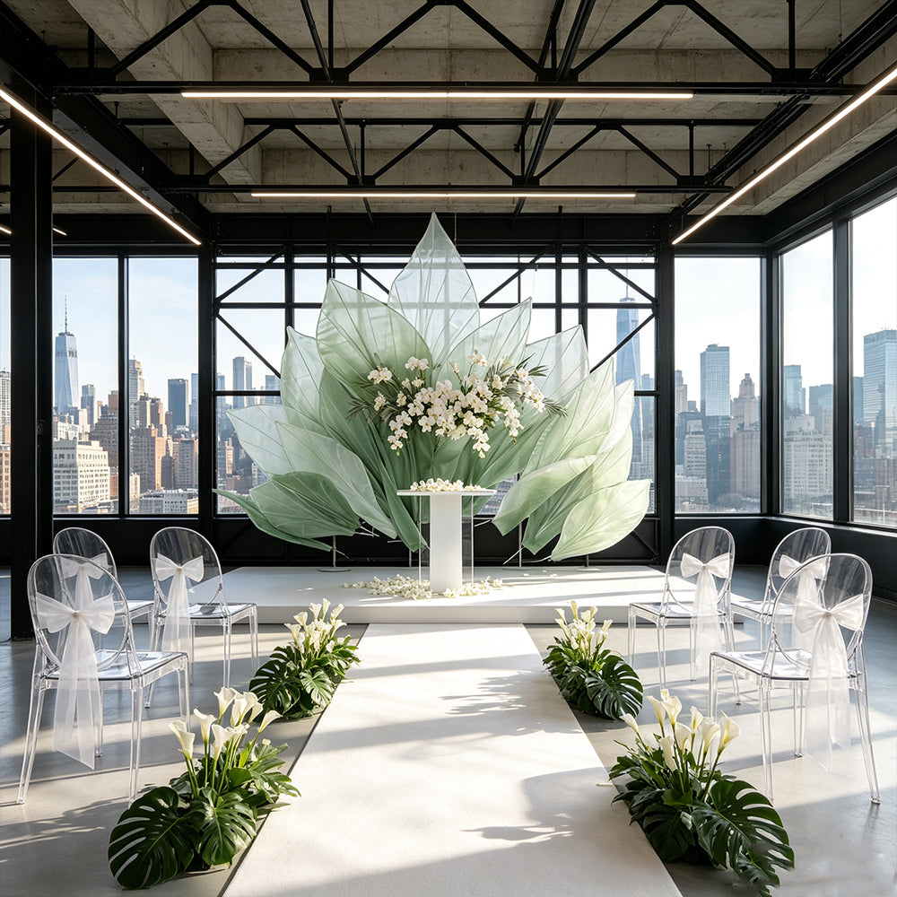 Flowerva Gradient Vein Silhouette Wedding Decoration (Without Flower)