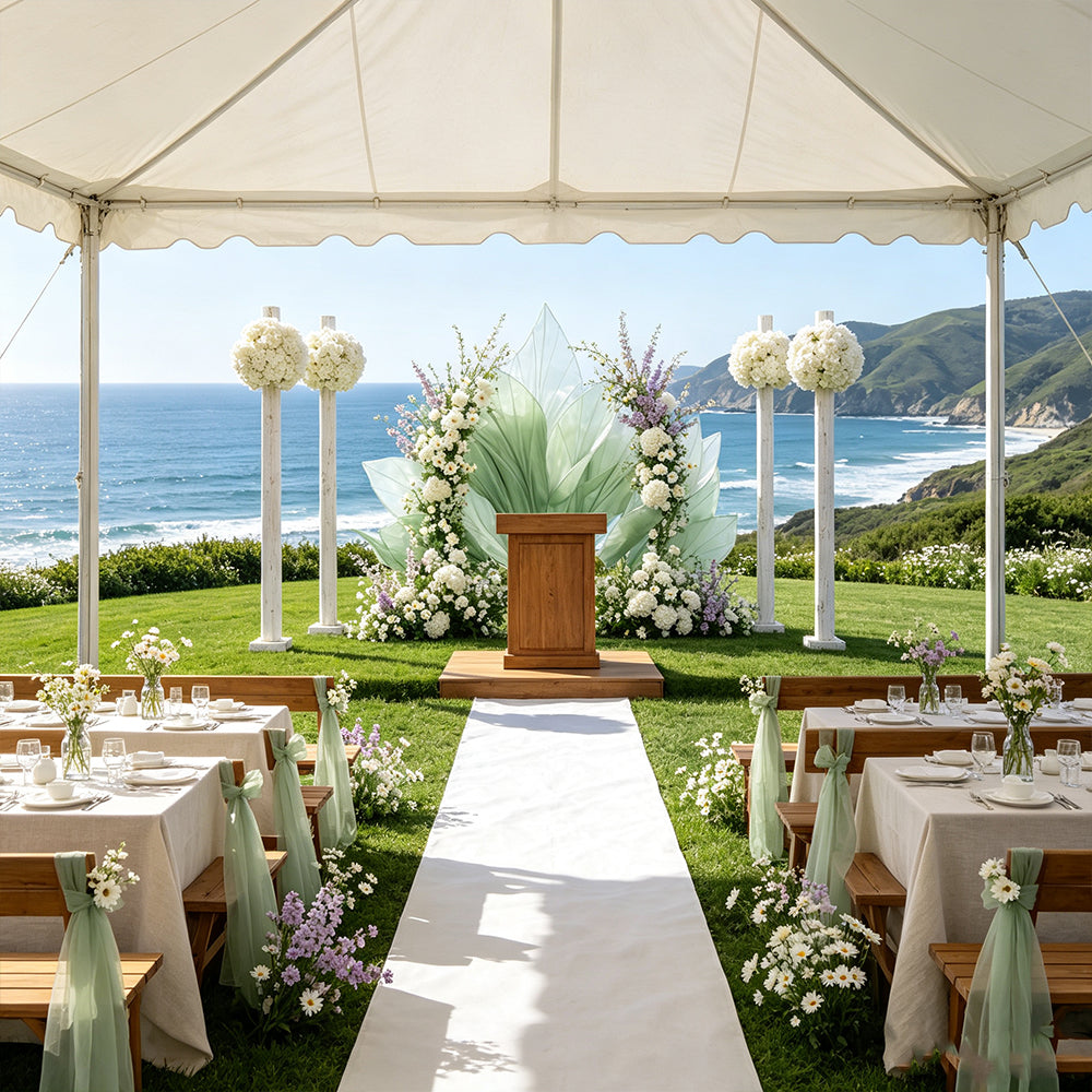 Flowerva Gradient Vein Silhouette Arch Wedding Decoration (Without Flower)