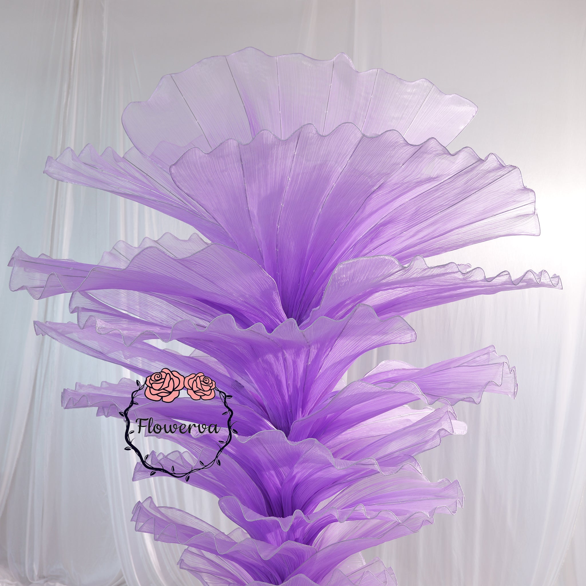 Flowerva Gradient Violet Wedding Table Flower Ready