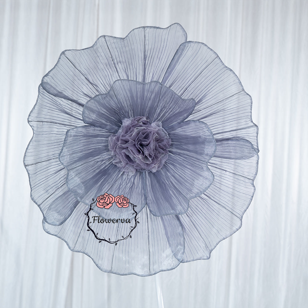 Flowerva Fabric Giant Flower Centerpiece Luxury Wedding & Event Decor