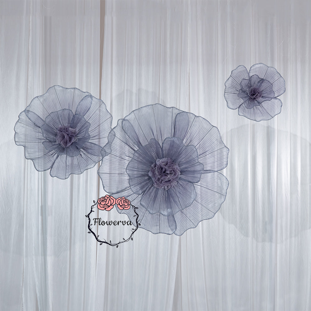 Flowerva Fabric Giant Flower Centerpiece Luxury Wedding & Event Decor