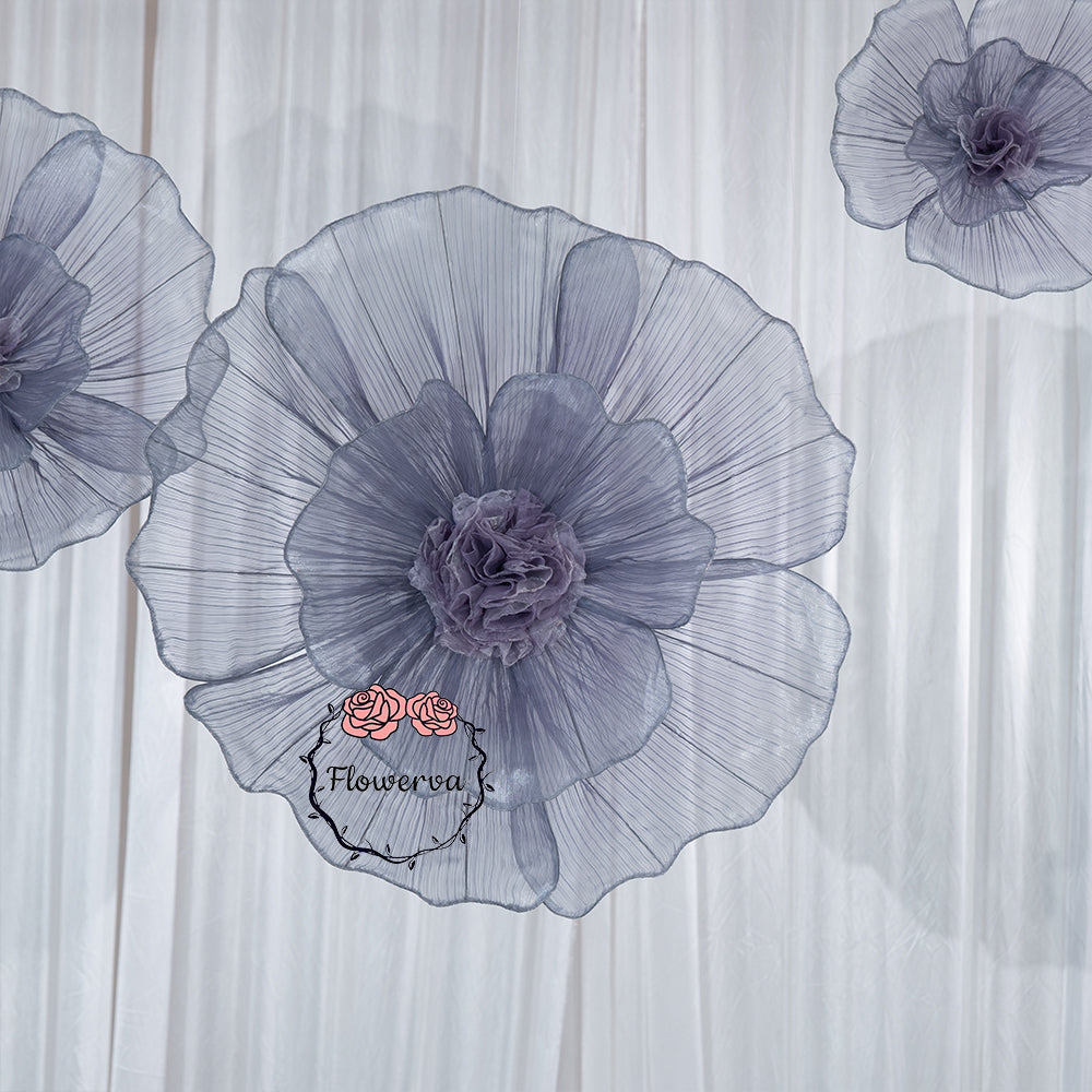 Flowerva Fabric Giant Flower Centerpiece Luxury Wedding & Event Decor