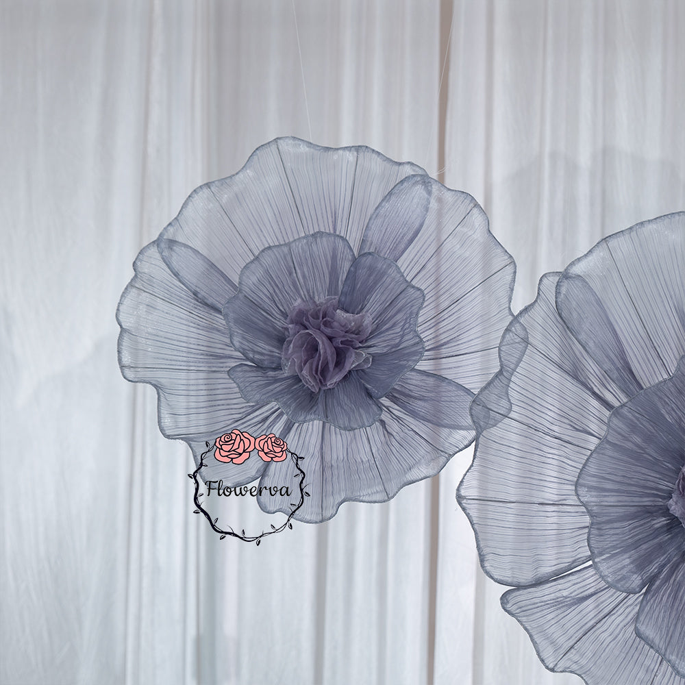 Flowerva Fabric Giant Flower Centerpiece Luxury Wedding & Event Decor