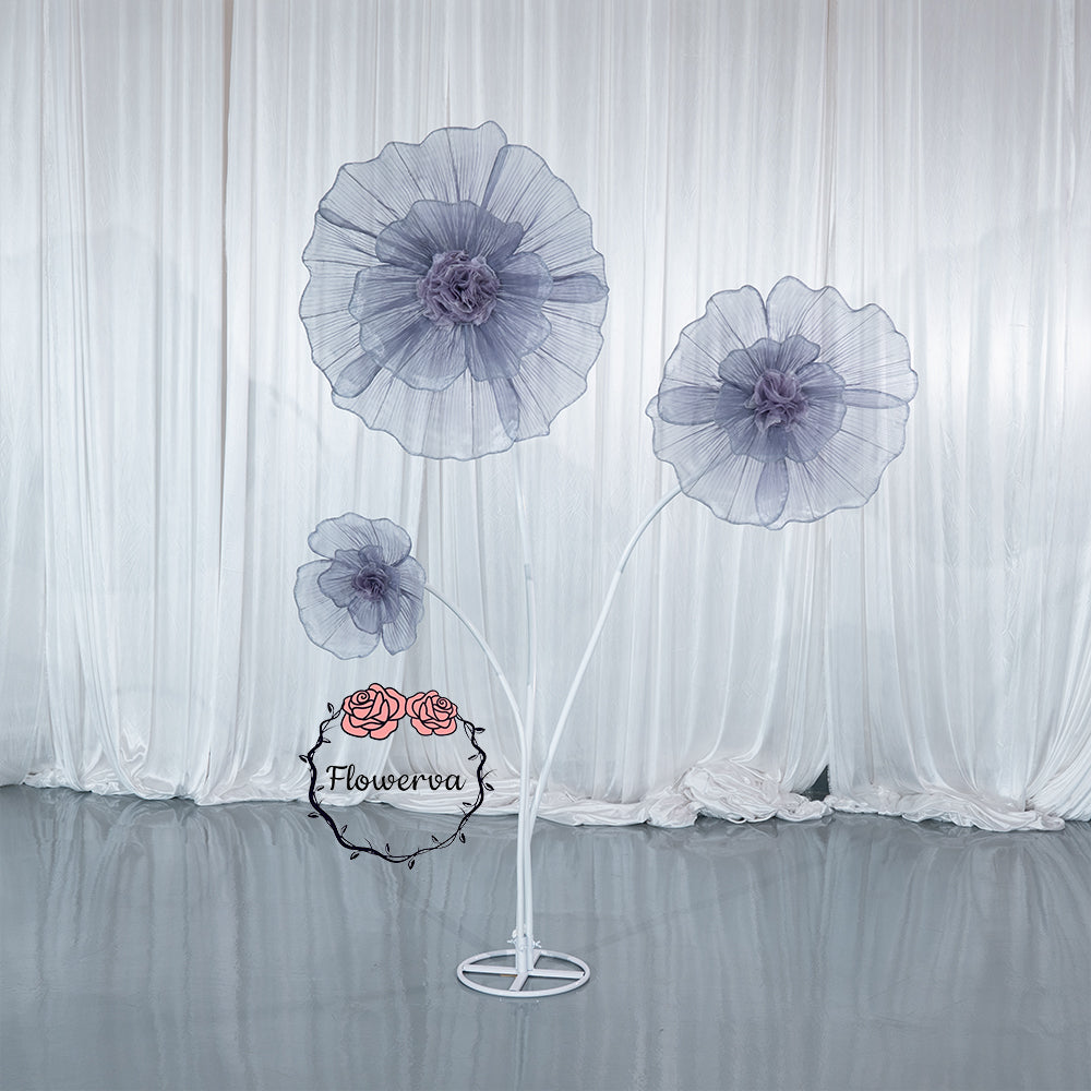 Flowerva Fabric Giant Flower Centerpiece Luxury Wedding & Event Decor