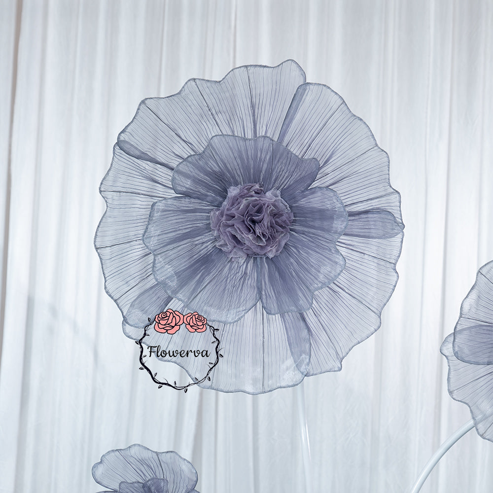Flowerva Fabric Giant Flower Centerpiece Luxury Wedding & Event Decor