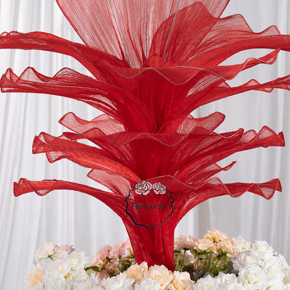 Flowerva Height Fabric Table Flower Wedding Decor(Without Flowers)