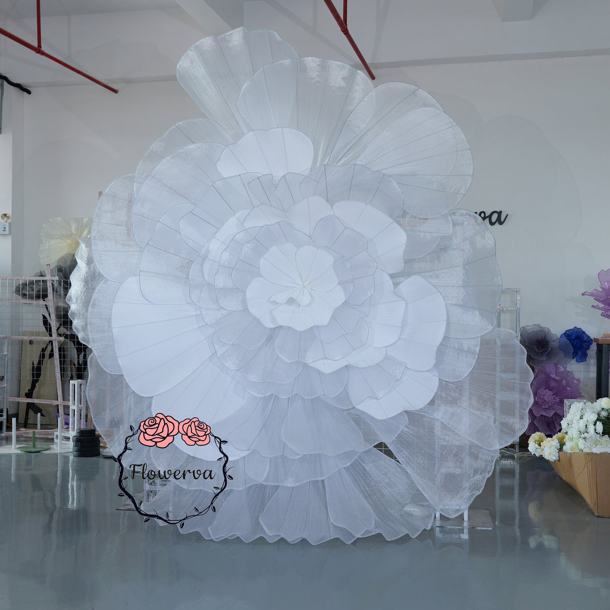 Flowerva Luminous Cloud Bloom Statement Decor