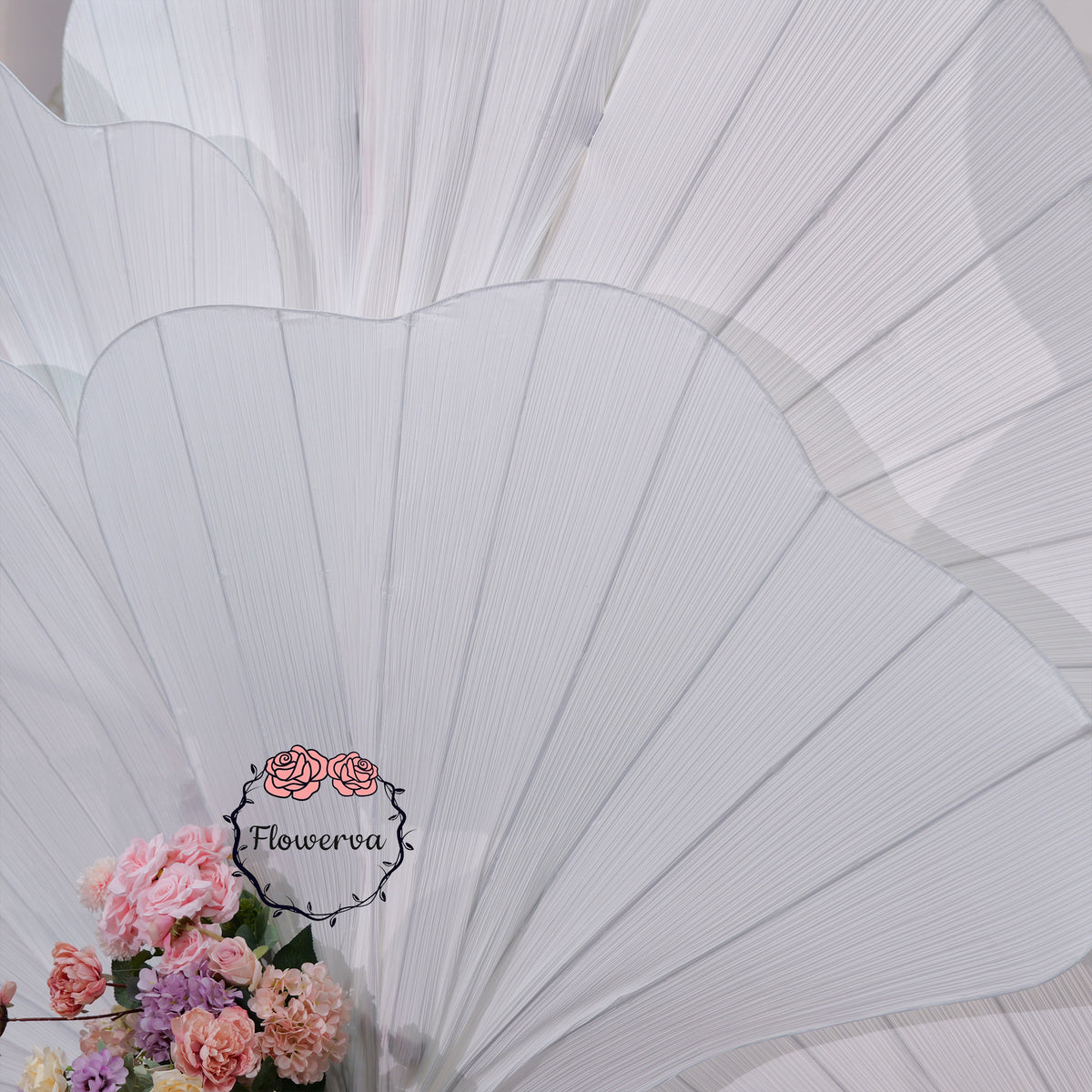 Flowerva Sheer Fanform Decor | Luxury Wedding & Event Decor(Without Artificial Flowers)