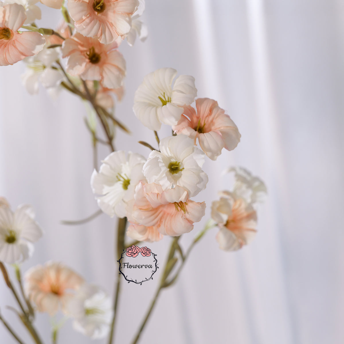 Flowerva Luxury Artificial Fabric Blossom Spray Wedding & Event Decor