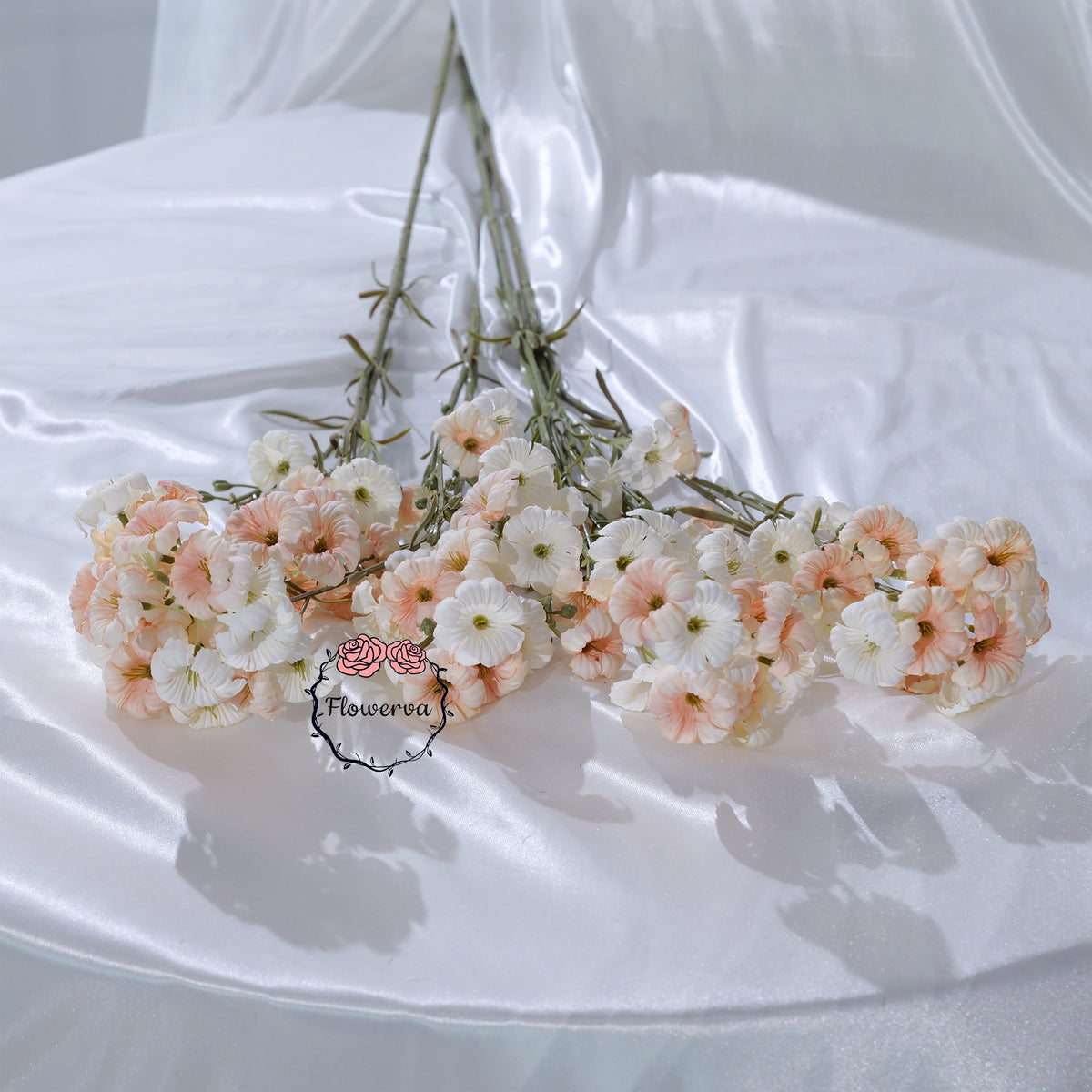 Flowerva Luxury Artificial Fabric Blossom Spray Wedding & Event Decor