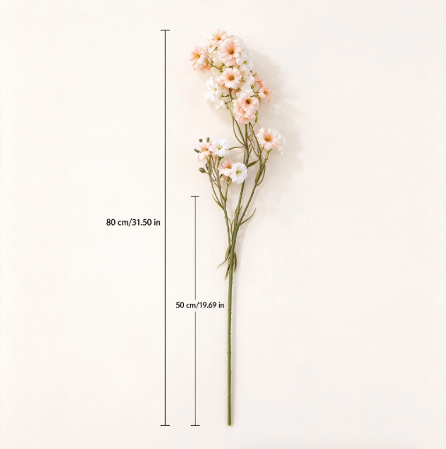Flowerva Luxury Artificial Fabric Blossom Spray Wedding & Event Decor