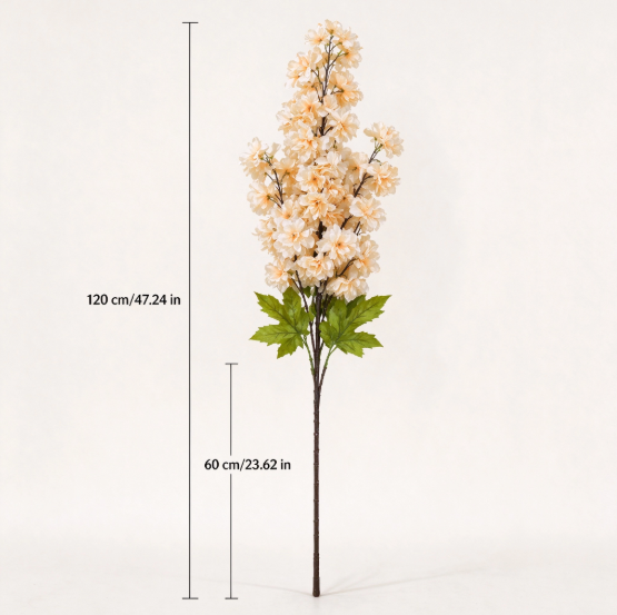 Flowerva Luxury Artificial Fabric Delphinium Wedding & Event Decor