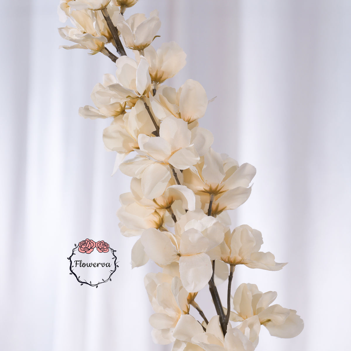Flowerva Luxury Artificial Fabric Delphinium Wedding & Event Decor