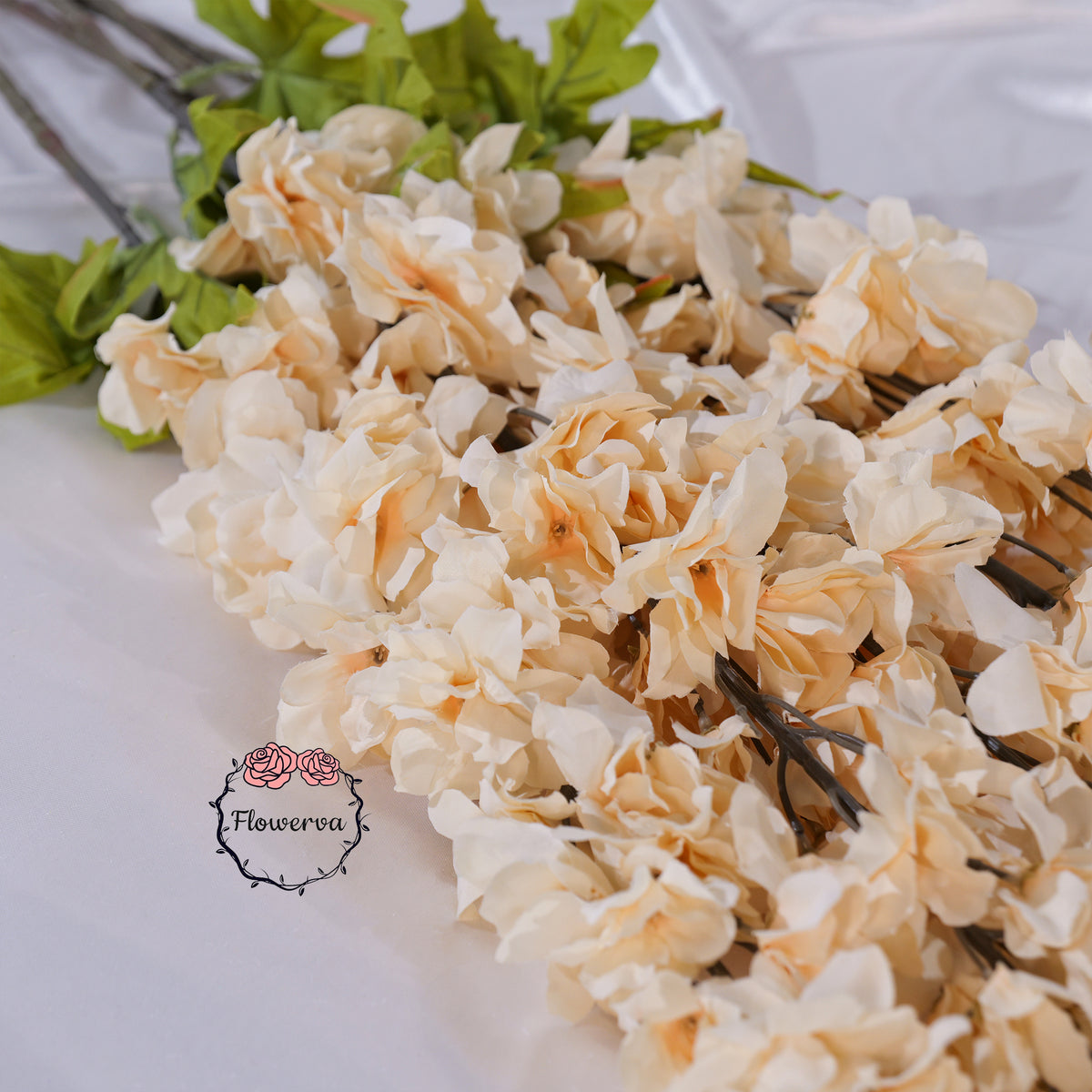 Flowerva Luxury Artificial Fabric Delphinium Wedding & Event Decor
