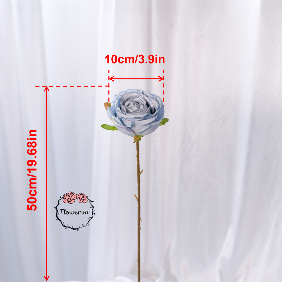 Flowerva Luxury Artificial Fabric Roses Wedding & Event Decor