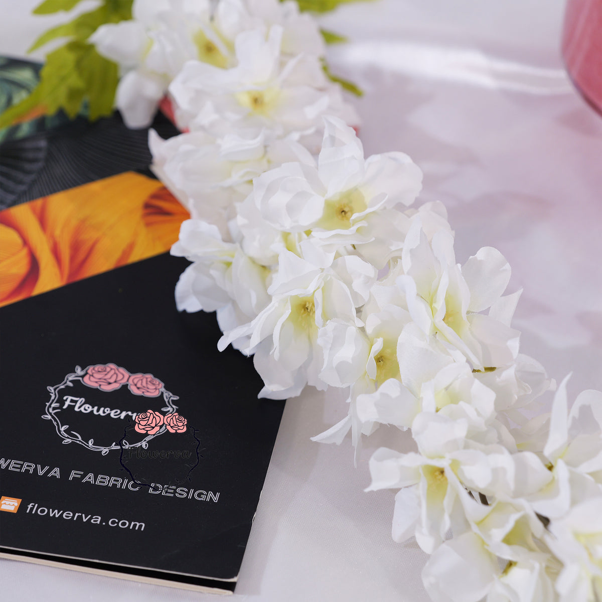 Flowerva Luxury Artificial Fabric Delphinium Wedding & Event Decor
