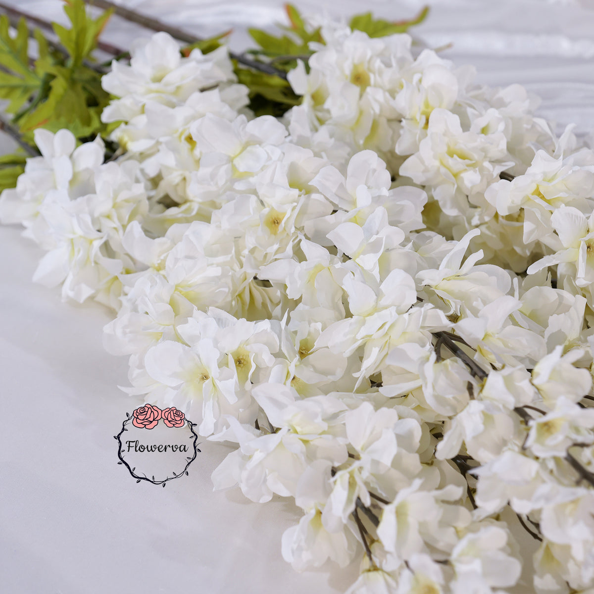 Flowerva Luxury Artificial Fabric Delphinium Wedding & Event Decor