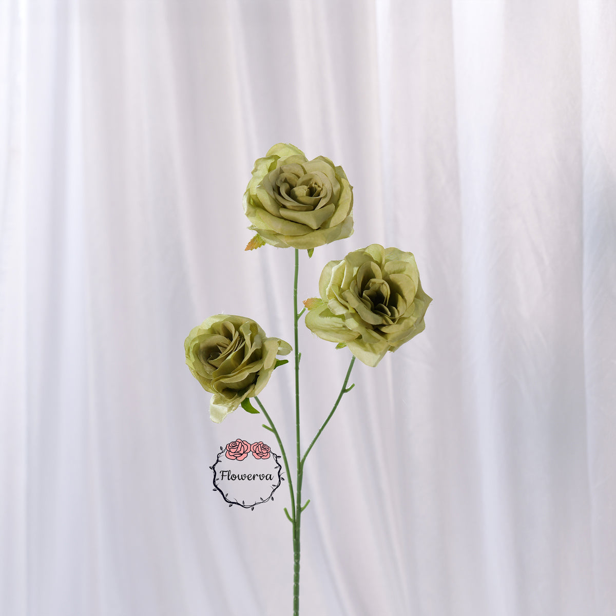 Flowerva Luxury Artificial Fabric Roses Wedding & Event Decor