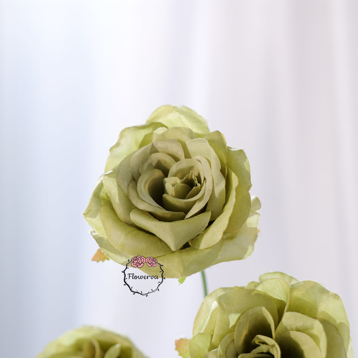 Flowerva Luxury Artificial Fabric Roses Wedding & Event Decor