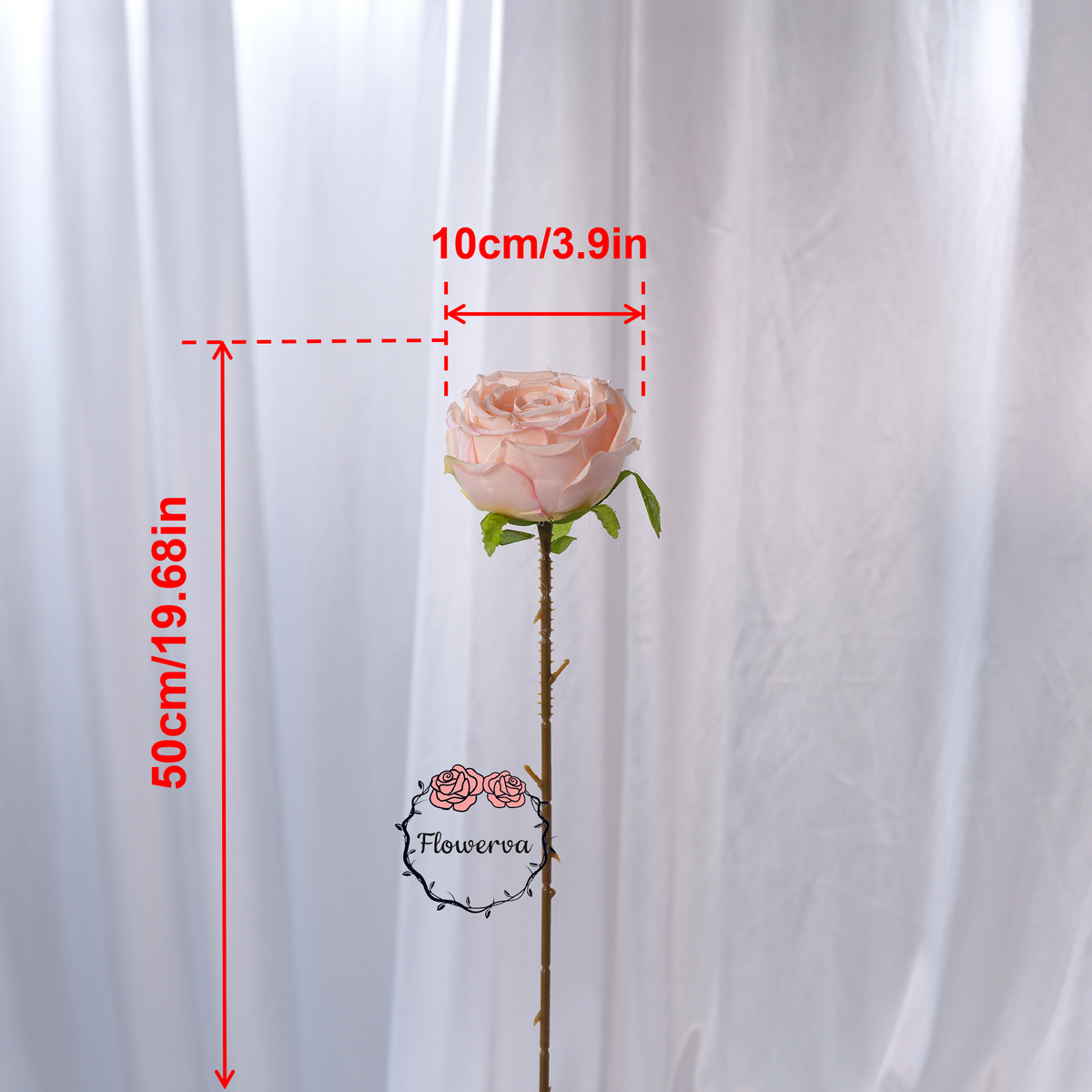 Flowerva Luxury Artificial Fabric Roses Wedding & Event Decor
