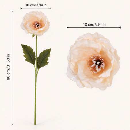 Flowerva Luxury Artificial Fabric Poppy  Wedding & Event Decor