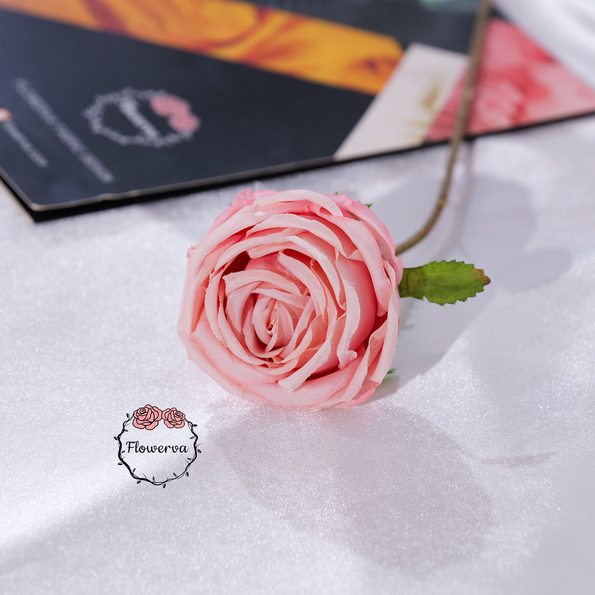 Flowerva Luxury Artificial Fabric Roses Wedding & Event Decor
