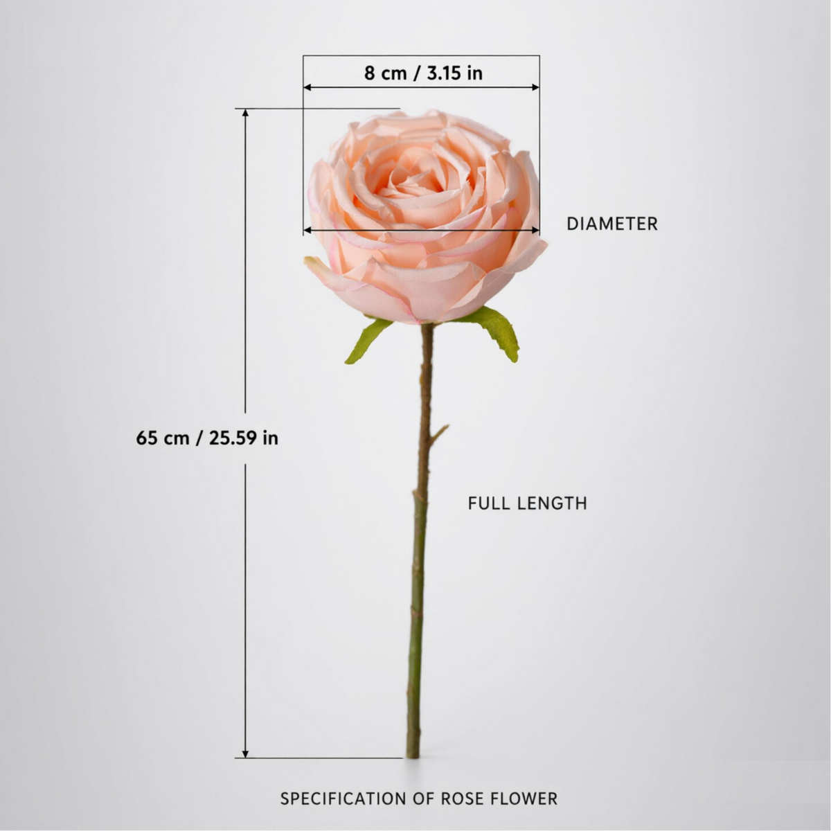 Flowerva Luxury Artificial Fabric Roses Wedding & Event Decor