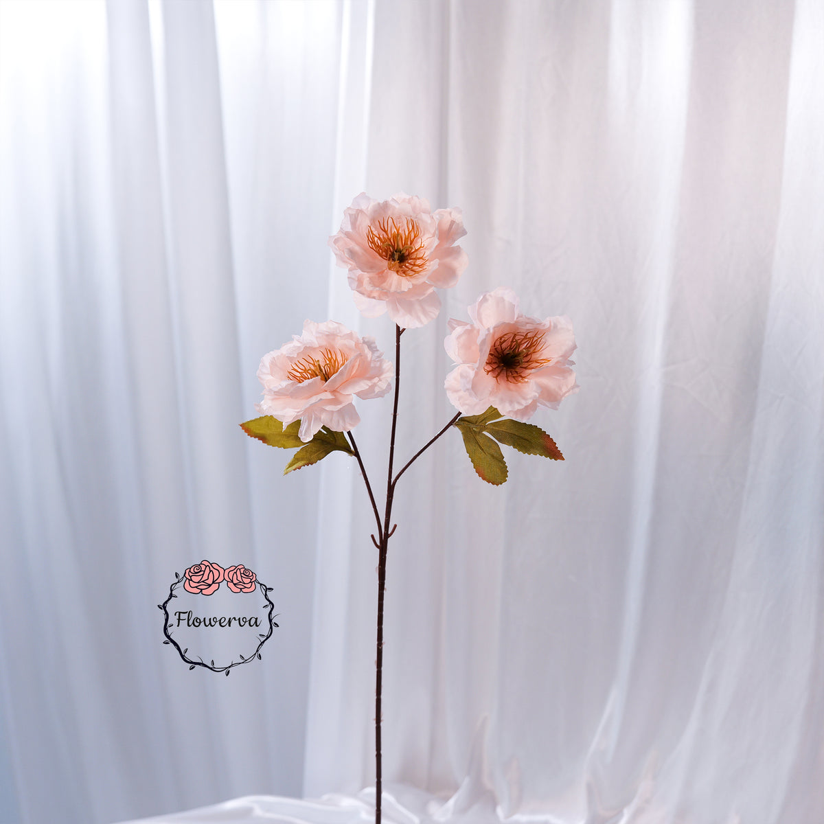 Flowerva Luxury Artificial Fabric Poppy Wedding & Event Decor