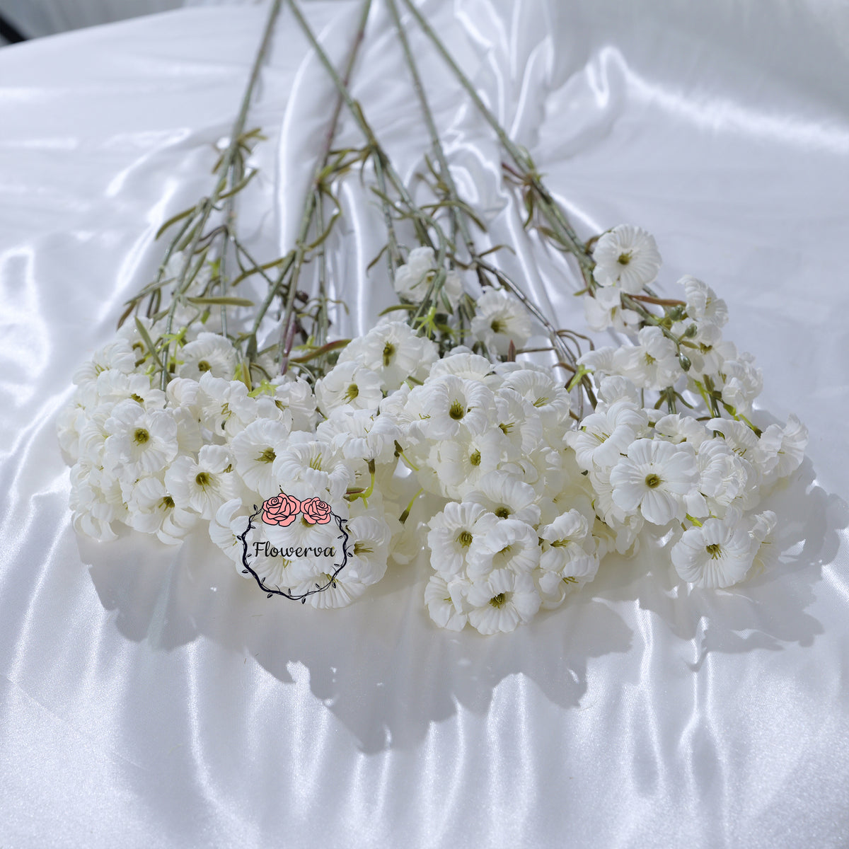 Flowerva Luxury Artificial Fabric Blossom Spray Wedding & Event Decor