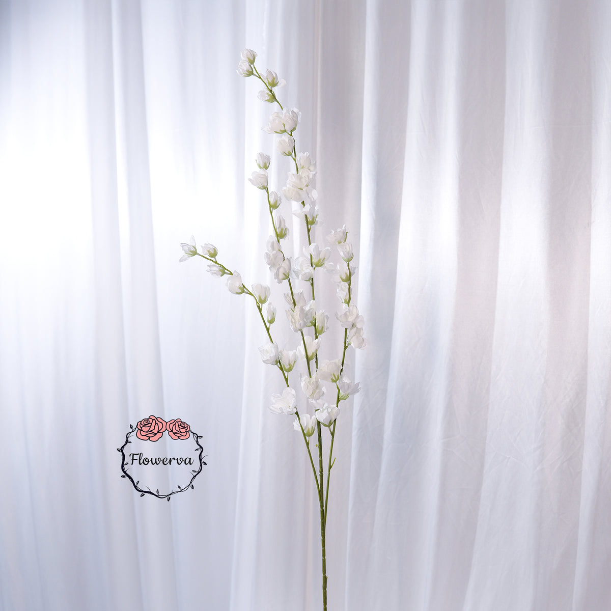 Flowerva Luxury Artificial Fabric Delphinium Wedding & Event Decor