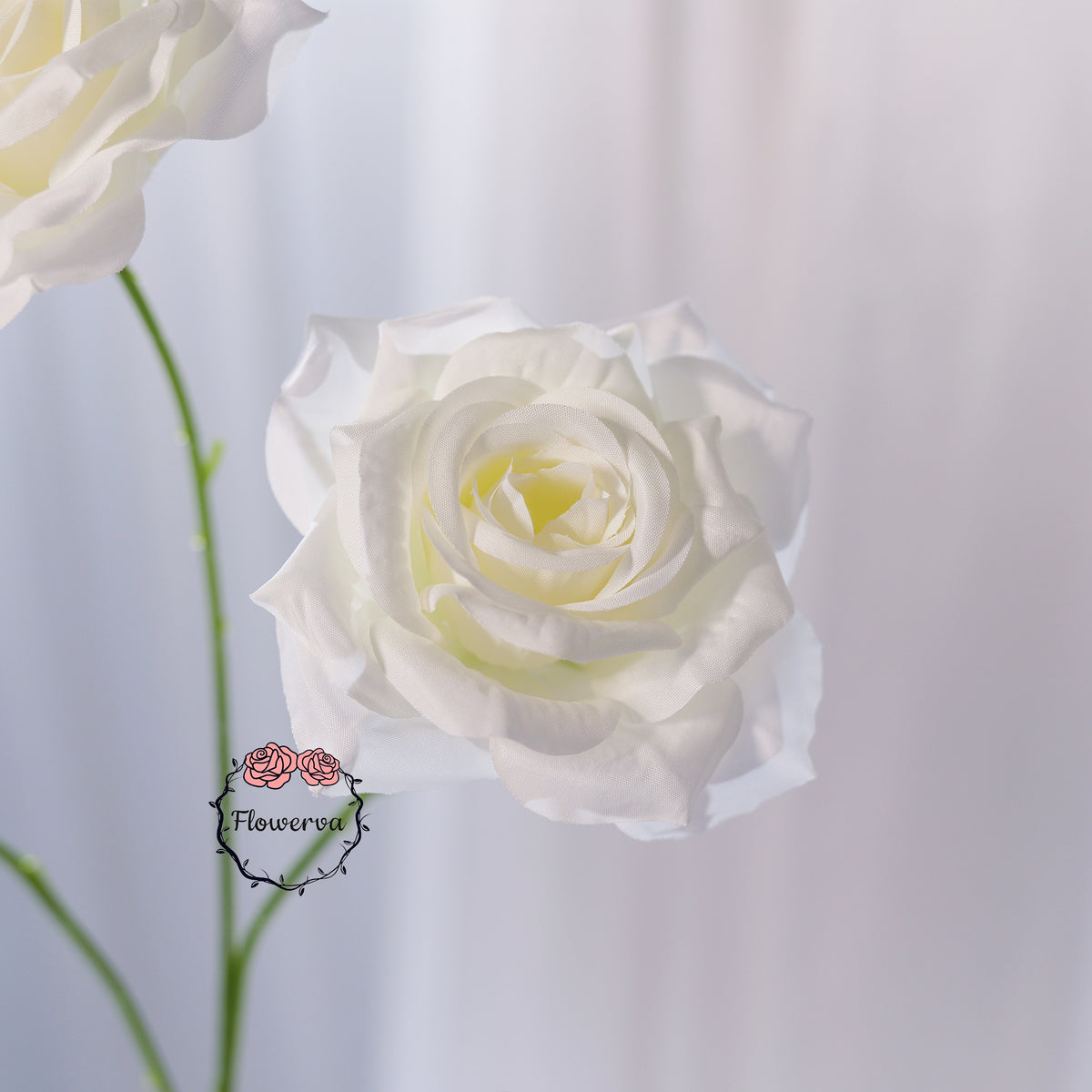 Flowerva Luxury Artificial Fabric Roses Wedding & Event Decor