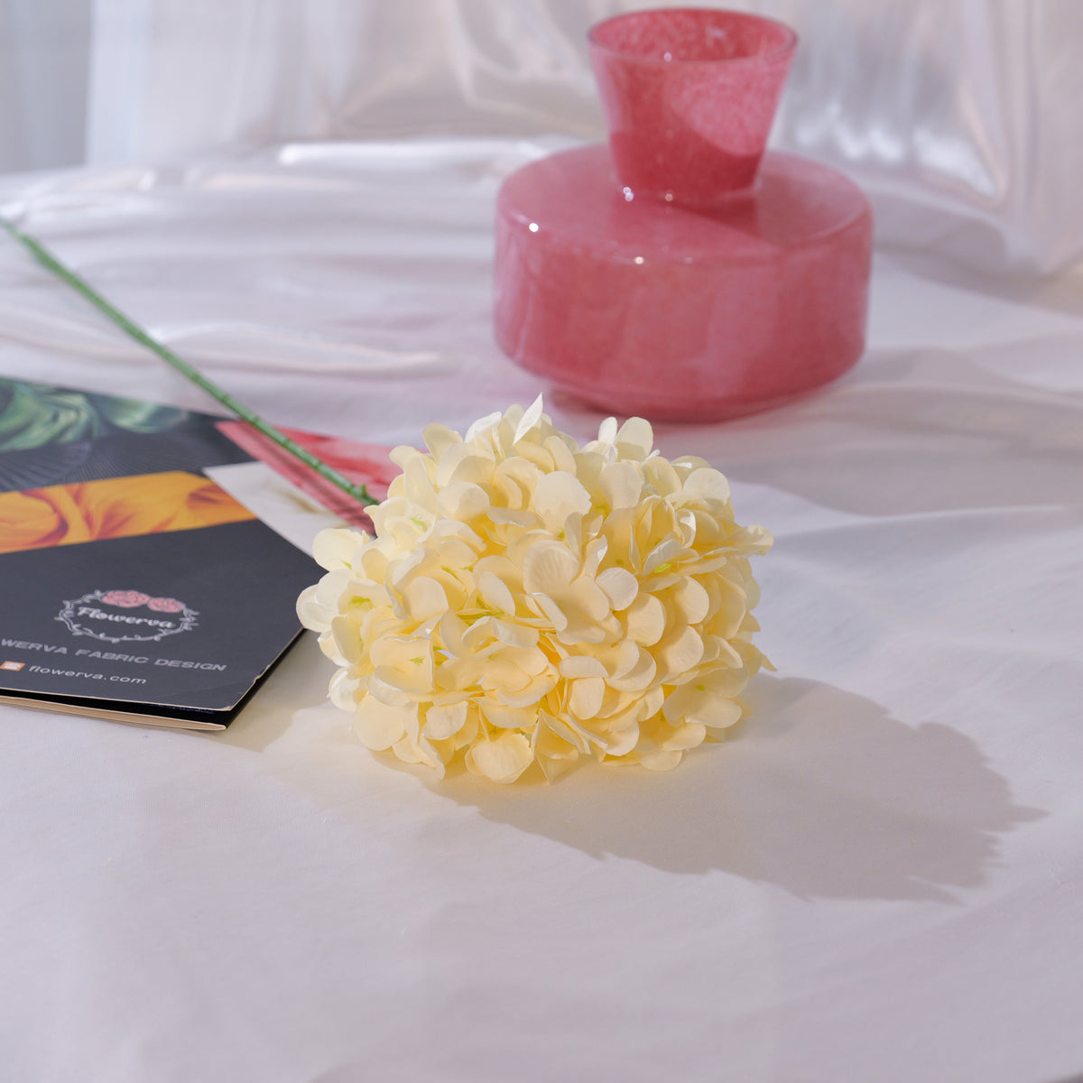 Flowerva Luxury Artificial Fabric Hydrangea Wedding & Event Decor