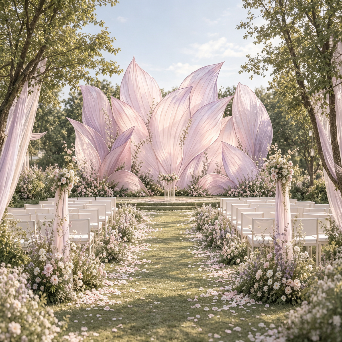 Ensemble de 36 pétales semi-finis