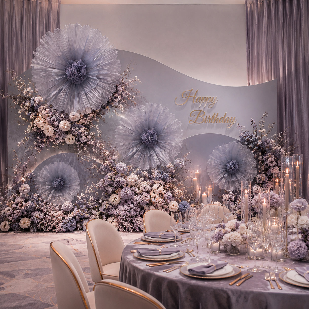 Flowerva Morandi Vein Silhouette Premium Decor