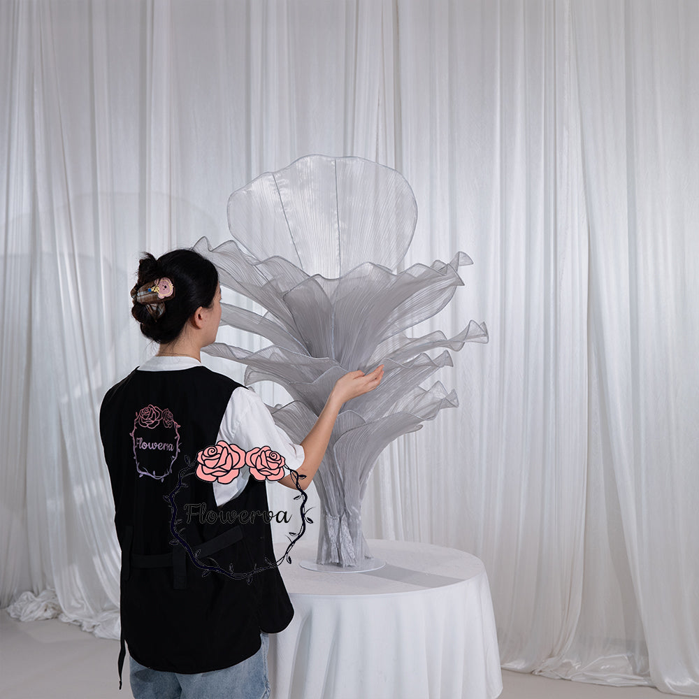 Flowerva Height Fabric Table Flower Wedding Decor(Without Flowers)