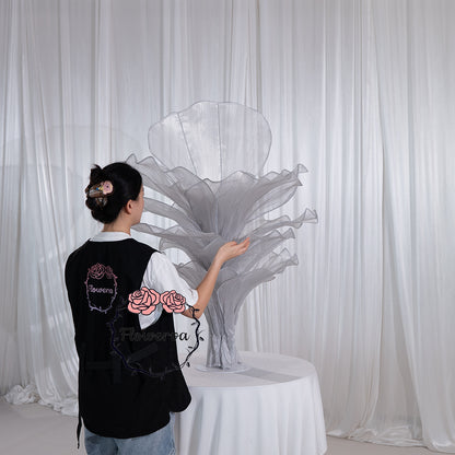 Flowerva Height Fabric Table Flower Wedding Decor(Without Flowers)